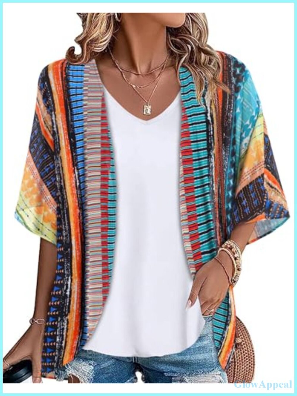 Chiffon Kimono Cardigan Women Beach Cover Up Loose Fit Summer Shrug